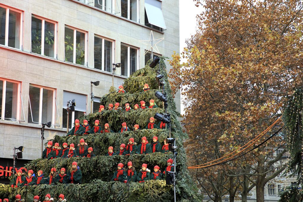 Zurich’s Singing Christmas Tree